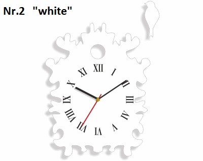 Žluté hodiny na stěnu atypického tvaru