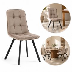 Elegantní jídelní židle MIA s sametovým čalouněním