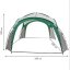 Paviljonski šotor za vrtni piknik 3,5 x 3,5 m zelen