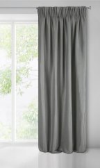 Kvalitný sivý zatemňujúci záves s jemnou štruktúrou látky