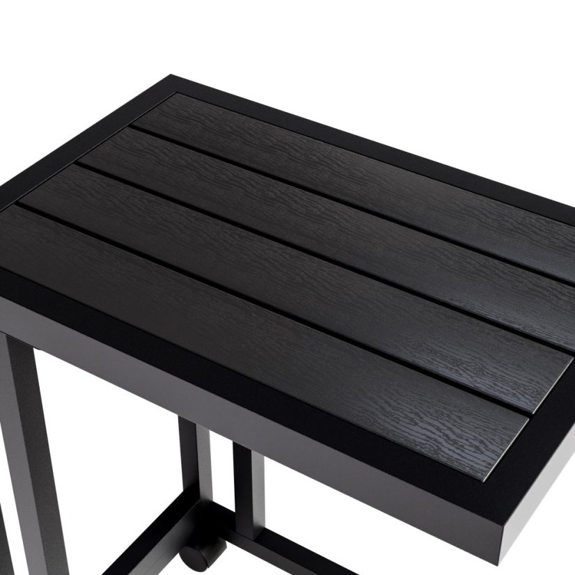 WPC asztallappal ellátott oldalasztal - 65,5 x 50 x 40 cm