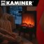 Elektrokamin KAMINER EMBEGO 2000W - Freistehender Kamin mit Ventilator und 3D-Feuereffekt