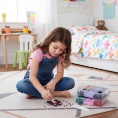 Креативни мъниста за гладене XXL 9000 бр. - с шаблони и калъф за носене