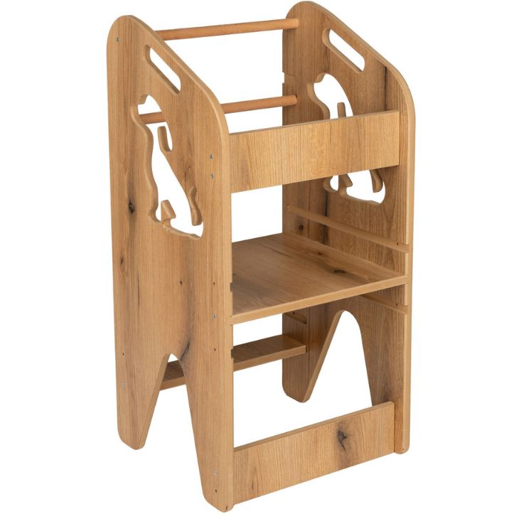 Gyermek konyhai segédeszköz - biztonságos tanulótorony állítható magassággal