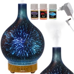 Ultrahangos párásító és aroma diffúzor LED világítással