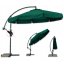 Umbrelă de grădină verde cu suport
