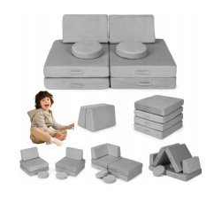 Modulares Kindersofa - grau