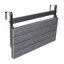 Tavolo da balcone sospeso per ringhiera 80 x 40 cm - pieghevole, regolabile