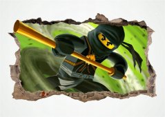 Perfektní dětská dekorační nálepka NINJA GO 120 x 74 cm