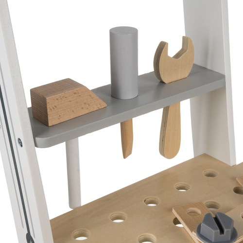 Fa gyermek műhely szerszámkészlettel - oktató játék 3in1