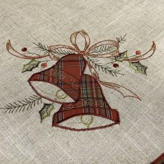 Crăciun masă runner de masă cu broderie clopot