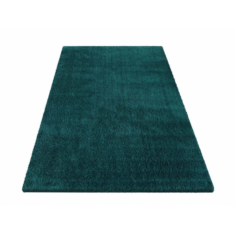 Covor elegant de culoare verde închis