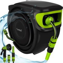 Tamburo autoavvolgente con tubo da giardino da 25 m