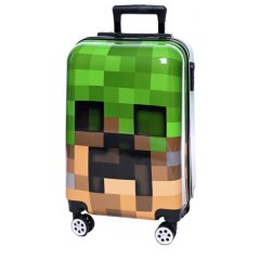 Troller de călătorie copii Minecraft pe roți cu cifru