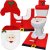 Toilettengarnitur mit Weihnachtsmann-Motiv