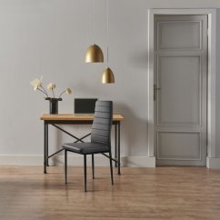 Komplet 4 elegantnih stolov v sivi barvi z brezčasnim dizajnom