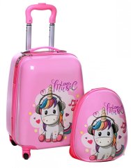 Geantă de călătorie pentru copii cu unicorn 31 l + rucsac