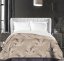 Бежови покривки за легло с модел на цветя