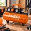 Akumulátorový kompresor NEO TOOLS Energy+ 18 V – 3,8 l, bez baterie