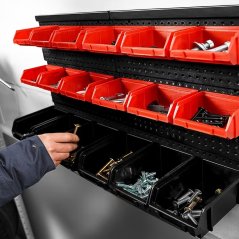 Fali szerszámos polc - 2 darabos készlet, 60 dobozos