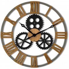 Jedinečné nástenné hodiny v industriálnom štýle 80 cm