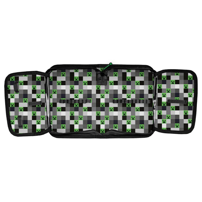 Školski set Minecraft Pixel Mask od 5 dijelova - školska torba, pernica, vrećica, boca za vodu i novčanik