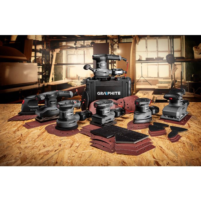 Vibračná brúska s výkonom 380W 59G329 GRAPHITE