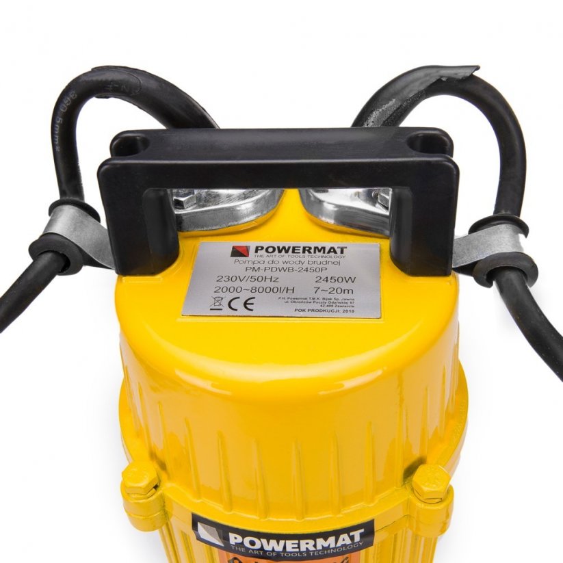 Pompa per acqua pulita e sporca con potenza 2450W PM-PDWB-2450P + GALLEGGIANTE