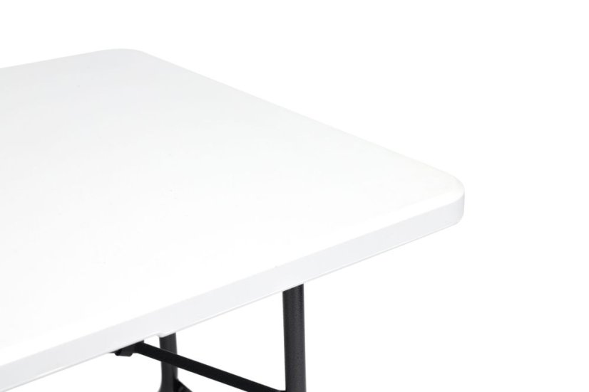 Catering-Set Tisch 180cm + 2 Bänke in weiß