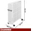 KAMINER ARVELL uljni radijator od 2500 W s Wi-Fi-jem – bijeli