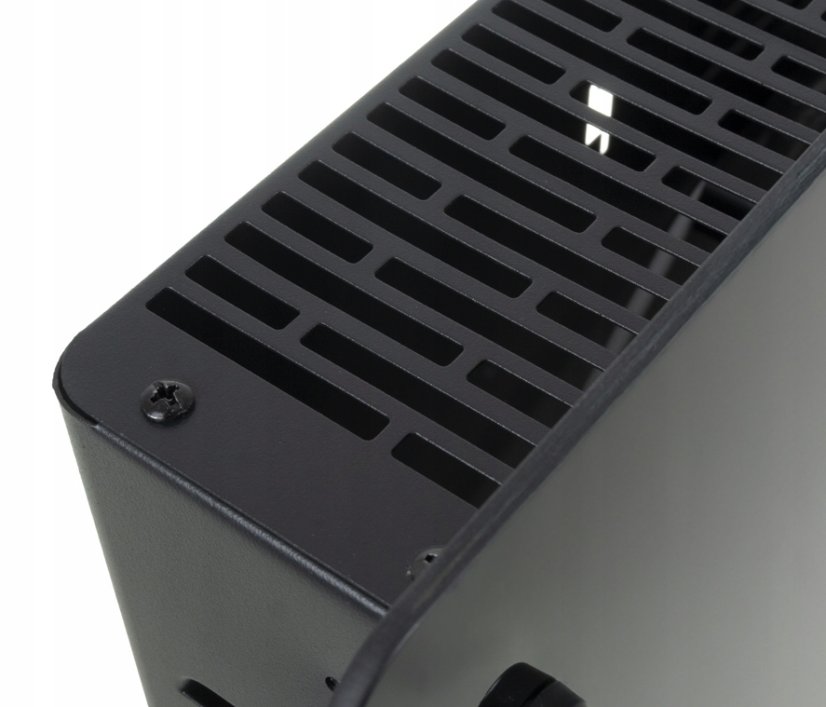 Kaminer ZELVA 2500W elektromos üveg fűtőtest WiFi vezérléssel - fekete színben