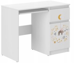 Kinderschreibtisch mit Nachthimmelmotiv und Katze 77x50x96 cm