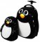 Kinderreisekoffer mit Pinguin 30 l + Rucksack