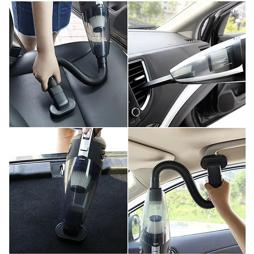 Aspirator auto fără fir cu ciclon, portabil - 2600 mAh, cu accesorii
