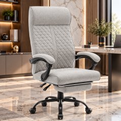 Scaun de birou ergonomic HC-1030, cu șezut cu arc și capacitate de încărcare de 120 kg – gri