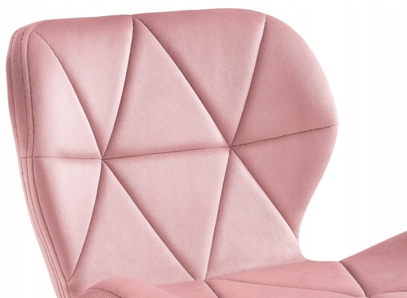 Scaun pivotant de birou ergonomic - catifea - Culoare: Violet