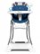 Modrá jedálenska stolička pre deti