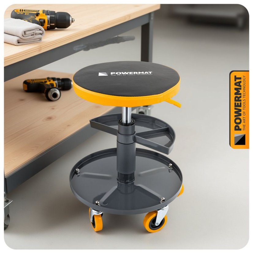 Werkstattstuhl - verstellbar, Tragfähigkeit 150 kg