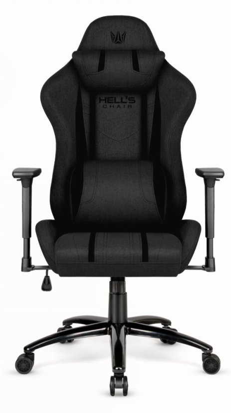 Ergonomski igralni stol HC-1013 - črna prevleka iz visokokakovostne tkanine