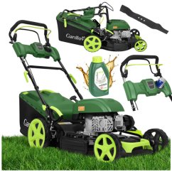 Tosaerba a benzina GARDLOV DriveXPro 196 cm³ - Sbraccio di 51 cm, cesto da 60 l