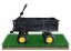 Praktischer Garten-Trolley 2in1 in schwarz 