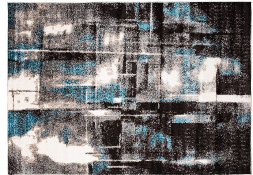 Moderný koberec s batikovaným vzorom