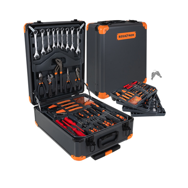 1000 darabos Bigstren szerszámkészlet alumínium koff erban