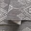 Grauer Designer-Teppich mit aufwändigem Muster
