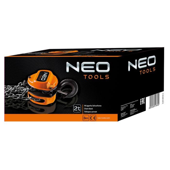 Paranco a catena 2 t, 3 m 11-761 NEO