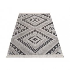 Original grauer Teppich im skandinavischen Stil