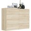 Comodă modernă cu 8 sertare R-140-S8 - diferite variante de culoare - Culoare: antracit