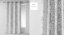 Draperii de lux în culoarea gri cu model alb 140 x 260 cm