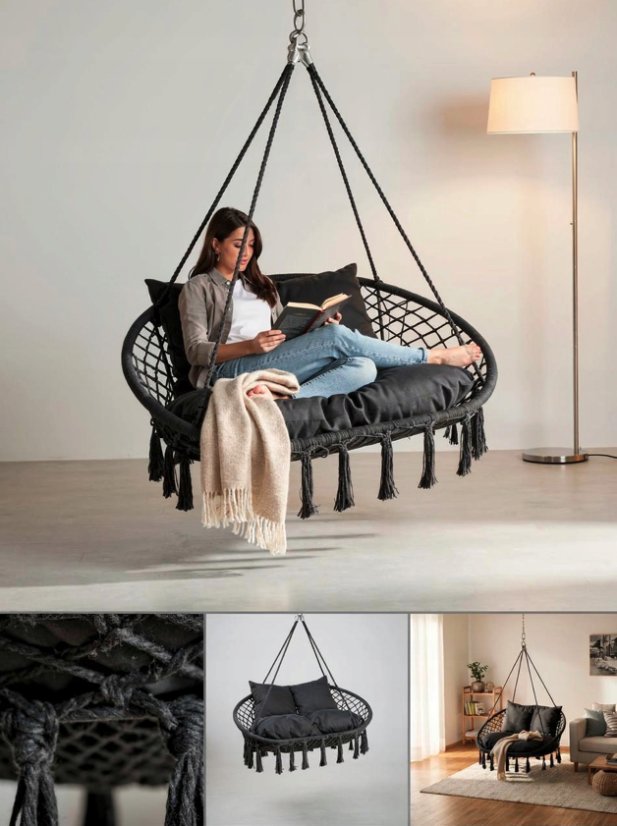 Závesné kreslo, bocianie hniezdo pre 2 osoby –  320 kg