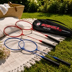 Badminton set – 2 reketa, 3 loptice za loptanje i torbica